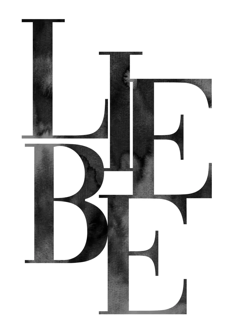 Liebe poster by BAINAI QUOTES