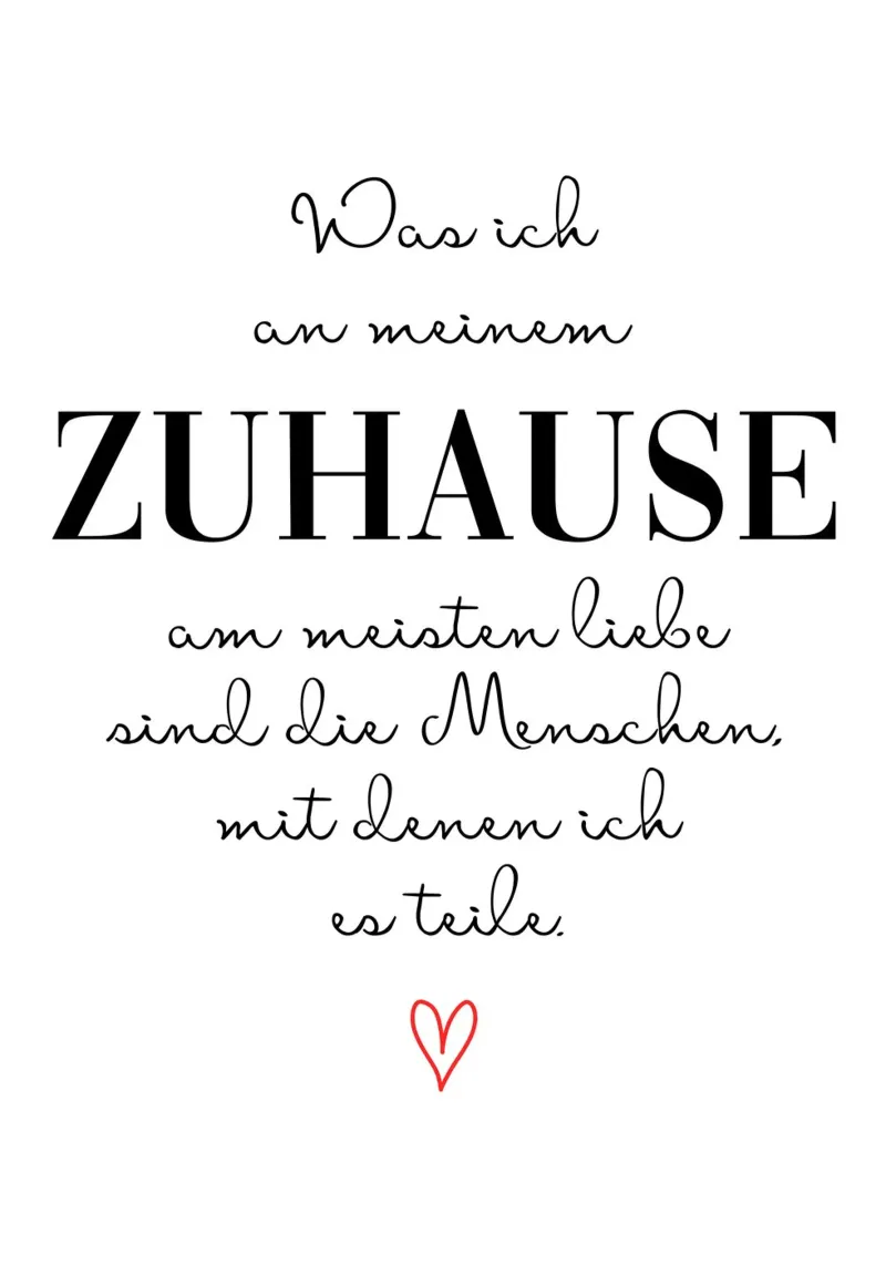 Mein Zuhause pellicola backlit da BAINAI QUOTES