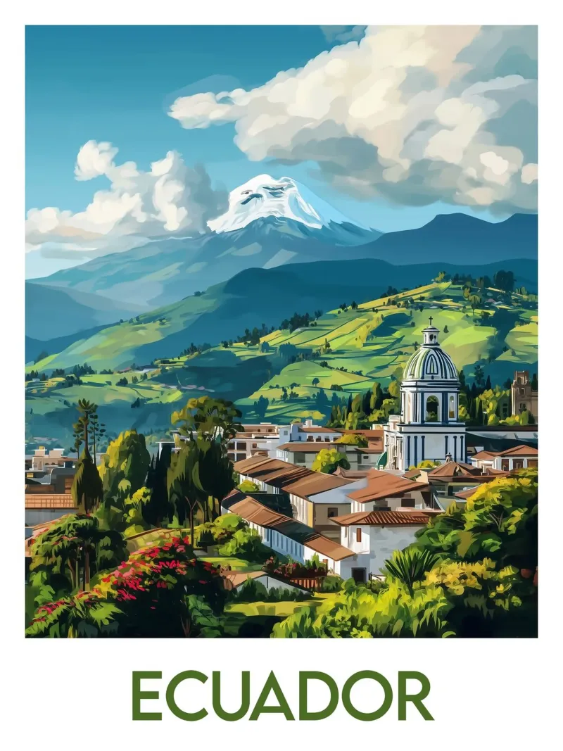 Poster dell'Ecuador poster da Frame the World