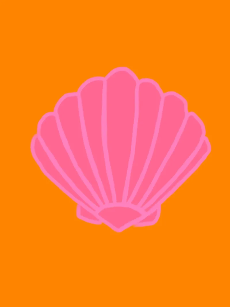 Il mare di Muschel chiama rosa e arancio pellicola backlit da Alisa Knöß