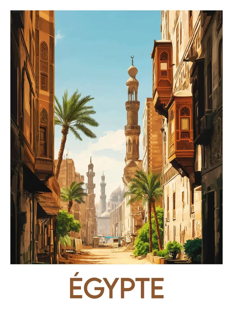 Poster Egitto poster con telaio in plastica da Frame the World