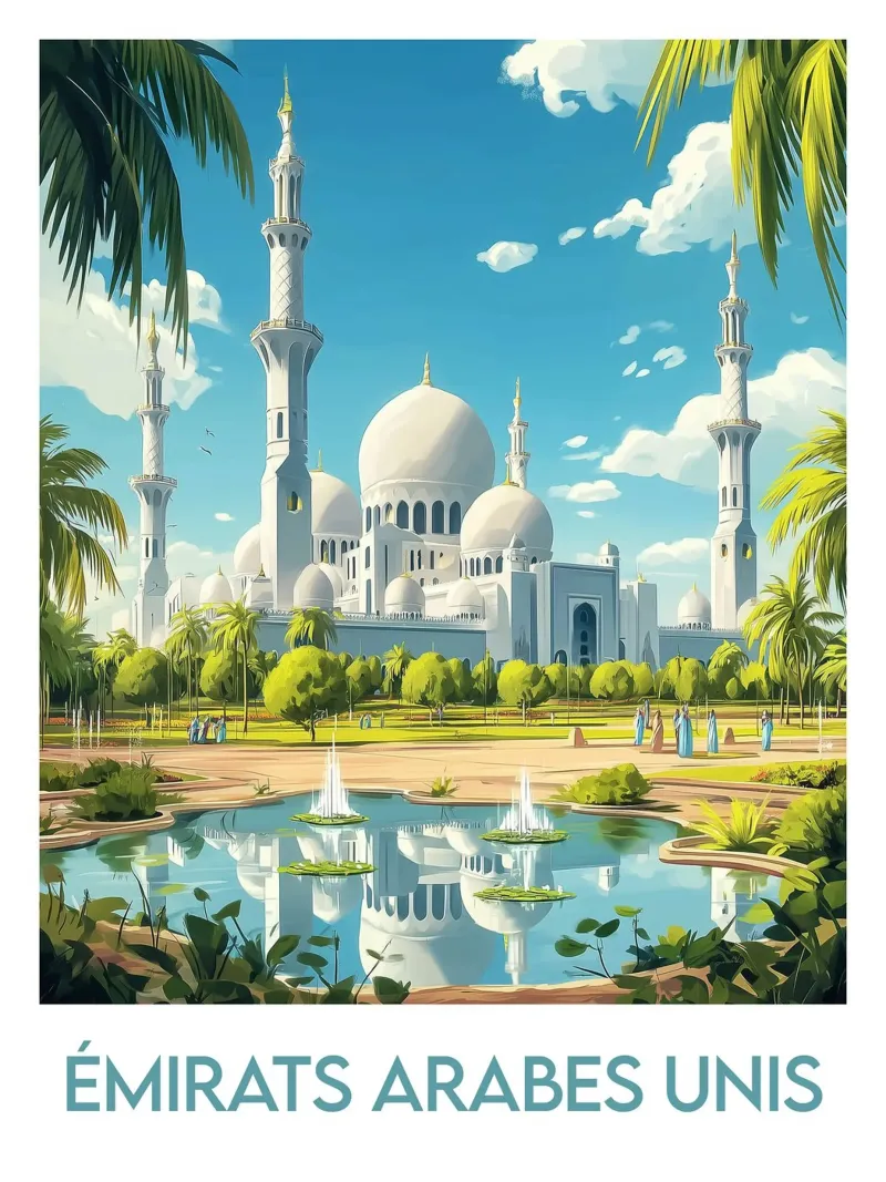 Manifesto degli Emirati Arabi Uniti poster da Frame the World