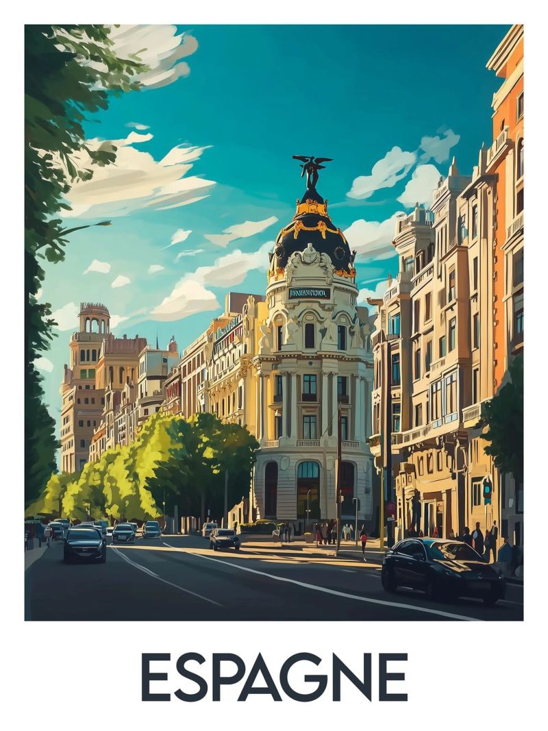 Affiche Espagne poster by Frame the World