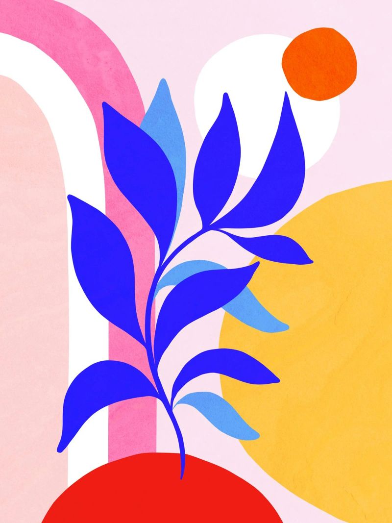 Tropical Flow - Art d'été surréaliste et lumineux 2/2 poster de Dominique Vari