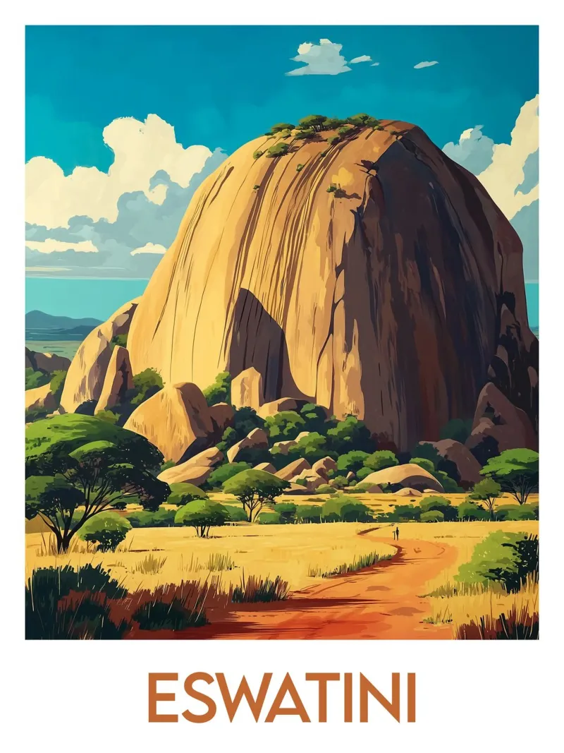 Affiche Eswatini poster da Frame the World