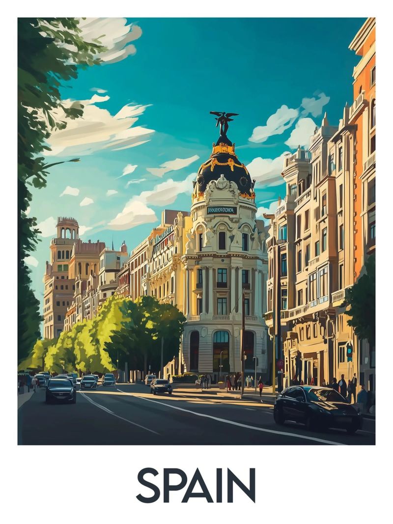 Affiche Espagne poster by Frame the World