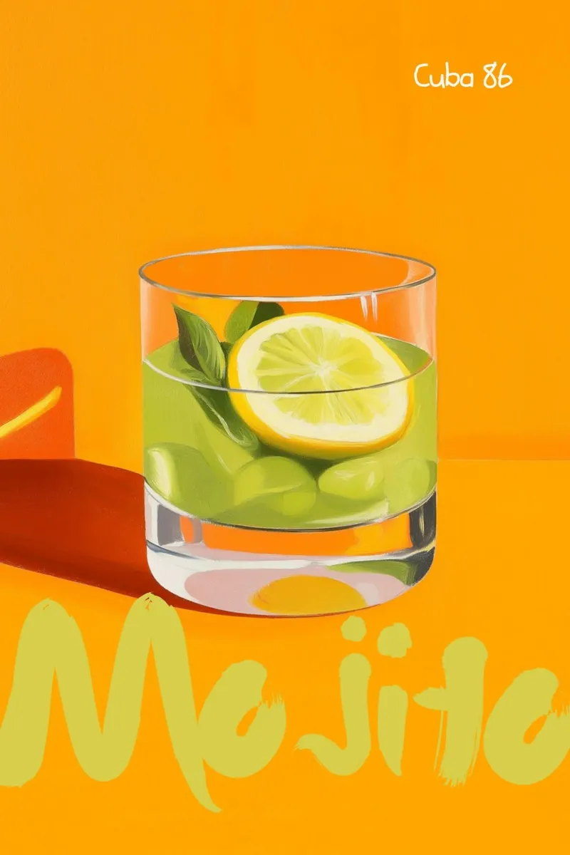 Cocktail Mojito II poster da Art Center