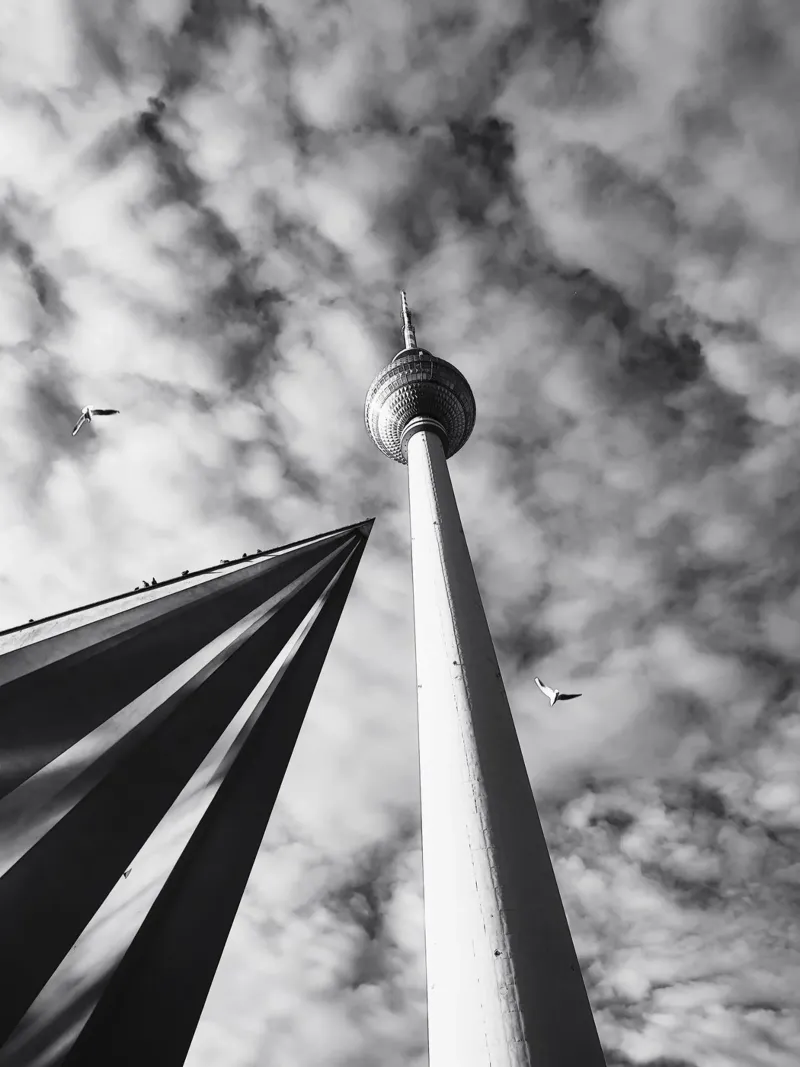 Fernsehturm Berlin carta hahnemühle da Dorothea Baur