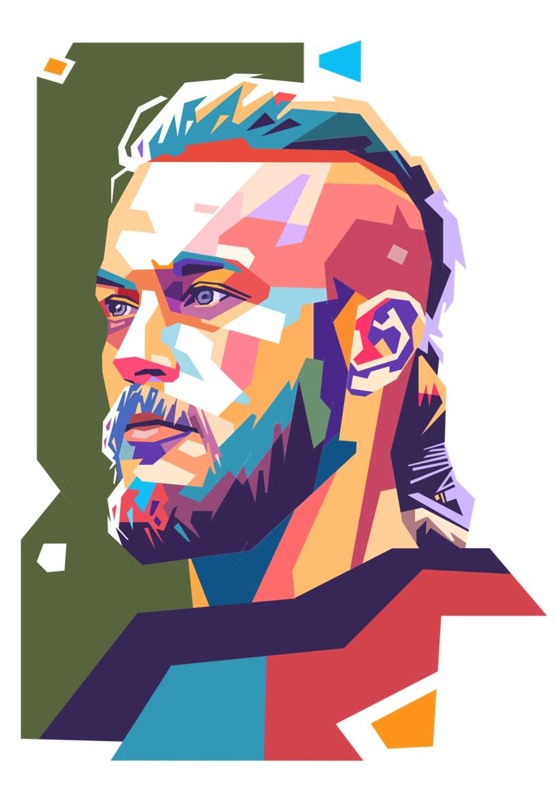 Ragnar Lothbrok el Vikingo poster de Hantamrata