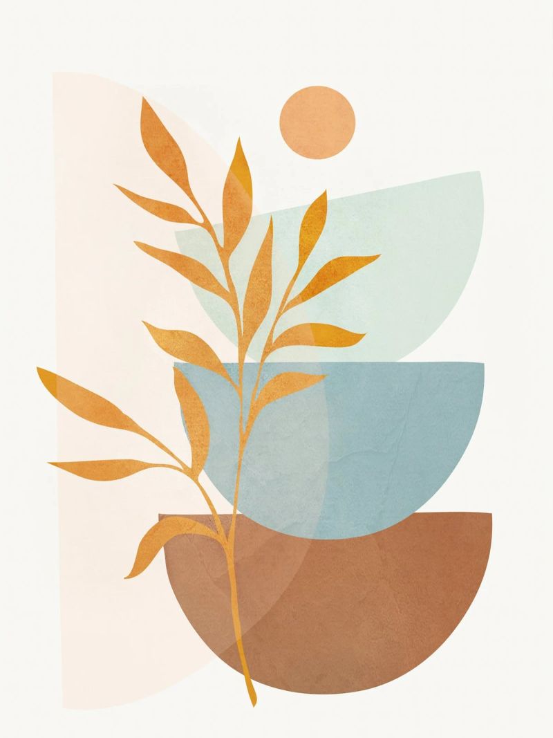 Soft Abstract Shapes 01 poster de Flow Line
