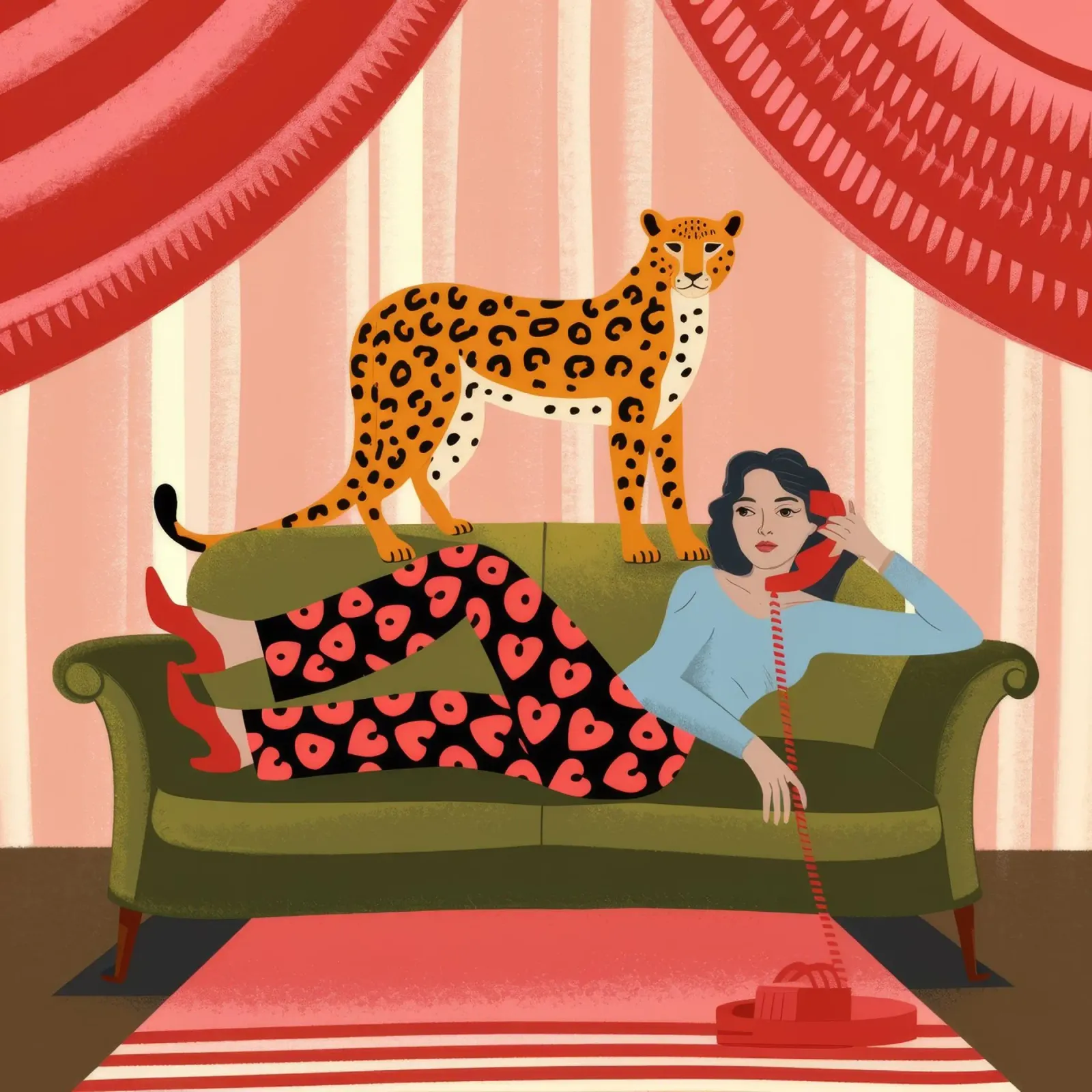 Comfort selvaggio e di lusso poster con telaio in alluminio da Veiled Canvas