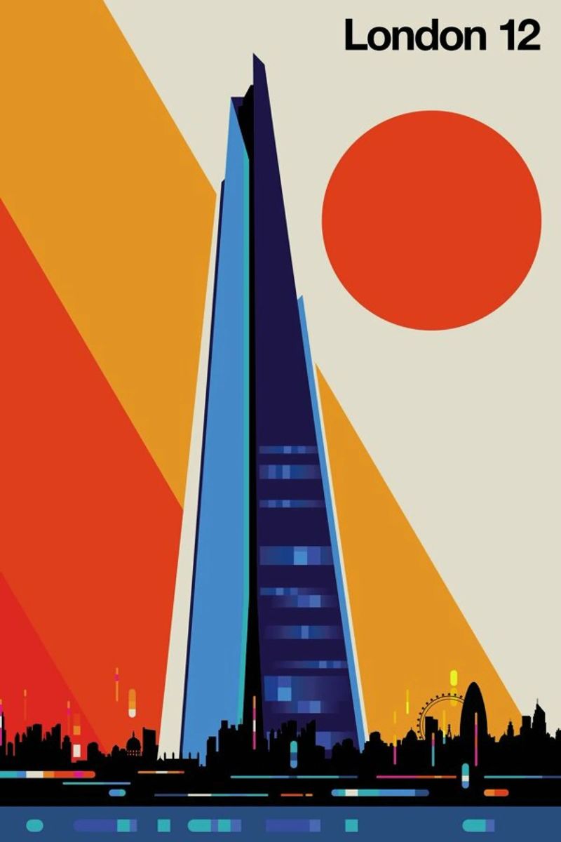 London 12 poster by Bo Lundberg