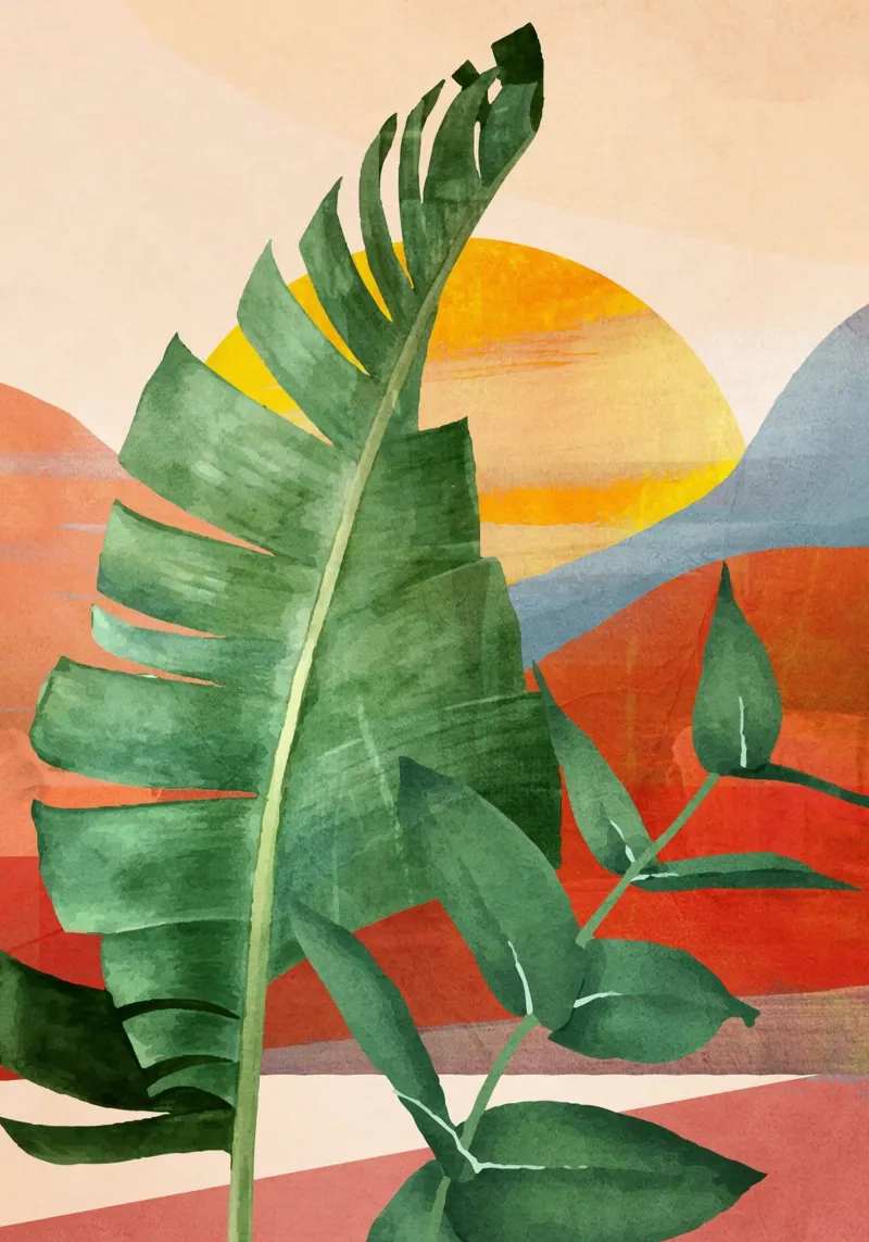 Tropical Summer Abstract Art 13 pellicola backlit da Flow Line