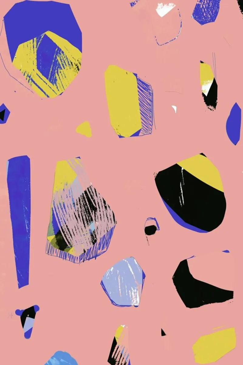 Rocks In Pink canvas by Jilli Darling Art