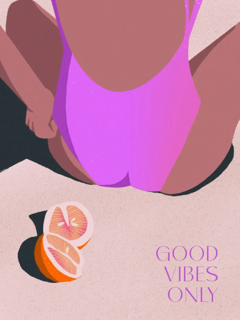 good vibes only - summer feelings poster da Vronika Illustration & Artwork