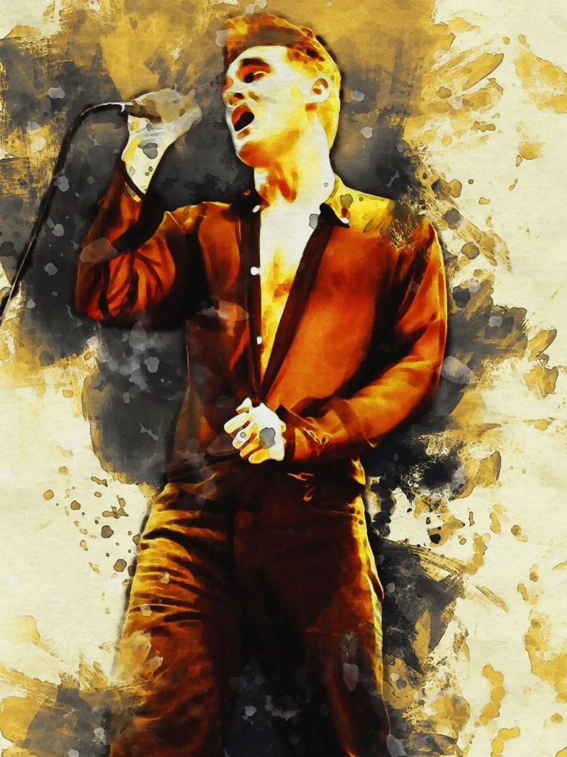 Smudge Morrissey all'Empire di Liverpool pellicola backlit da Gunawan Rb