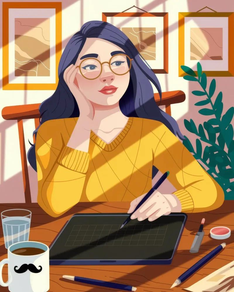 Creative Thoughtful Workspace canvas by Nebula Verse