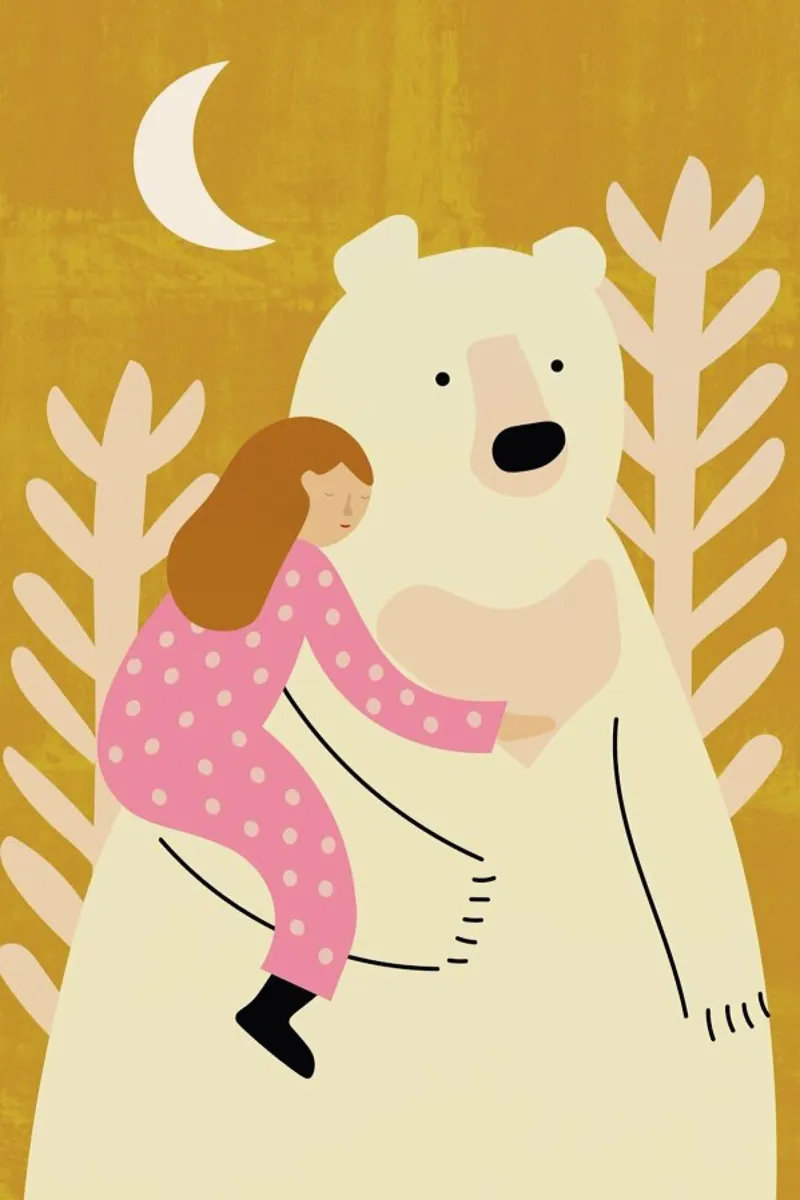 Bear Hug plexiglass da Little Flourishes