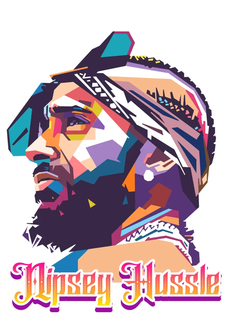 Nipsey Hussle-Hommage Backlit Folie von Hantamrata