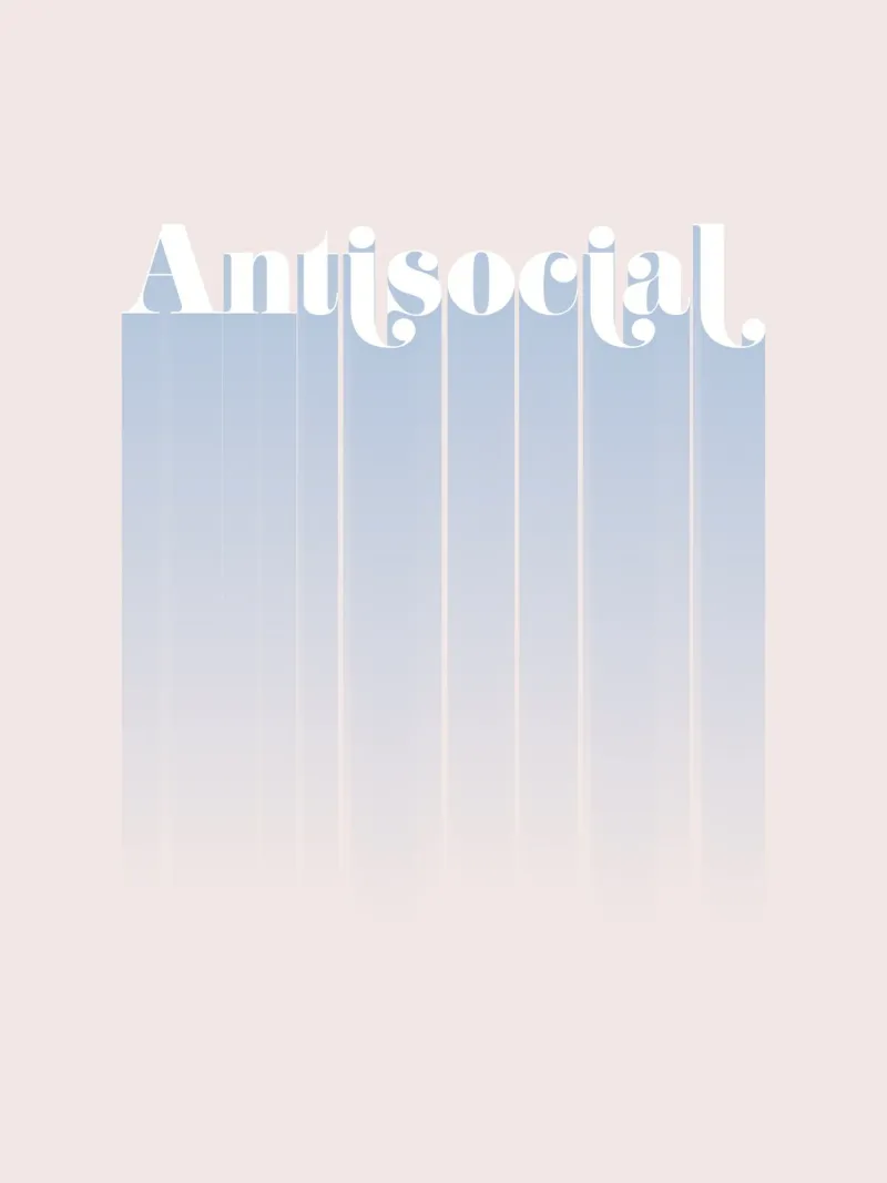 Antisocial pellicola backlit da designdn
