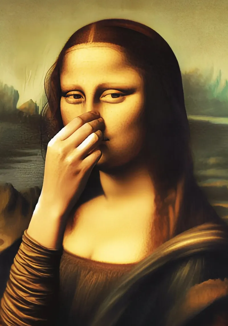 Parodia del bagno Monna Lisa pellicola backlit da rangginangs