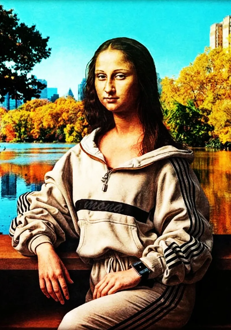 Mona Lisa Funny Art Design pellicola backlit da kembangross