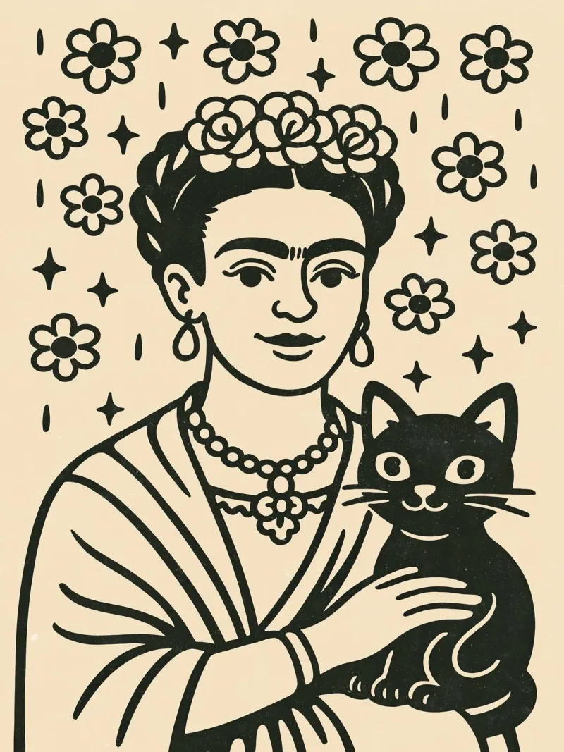 Vintage Vibes No 10 poster con telaio in plastica da treechild