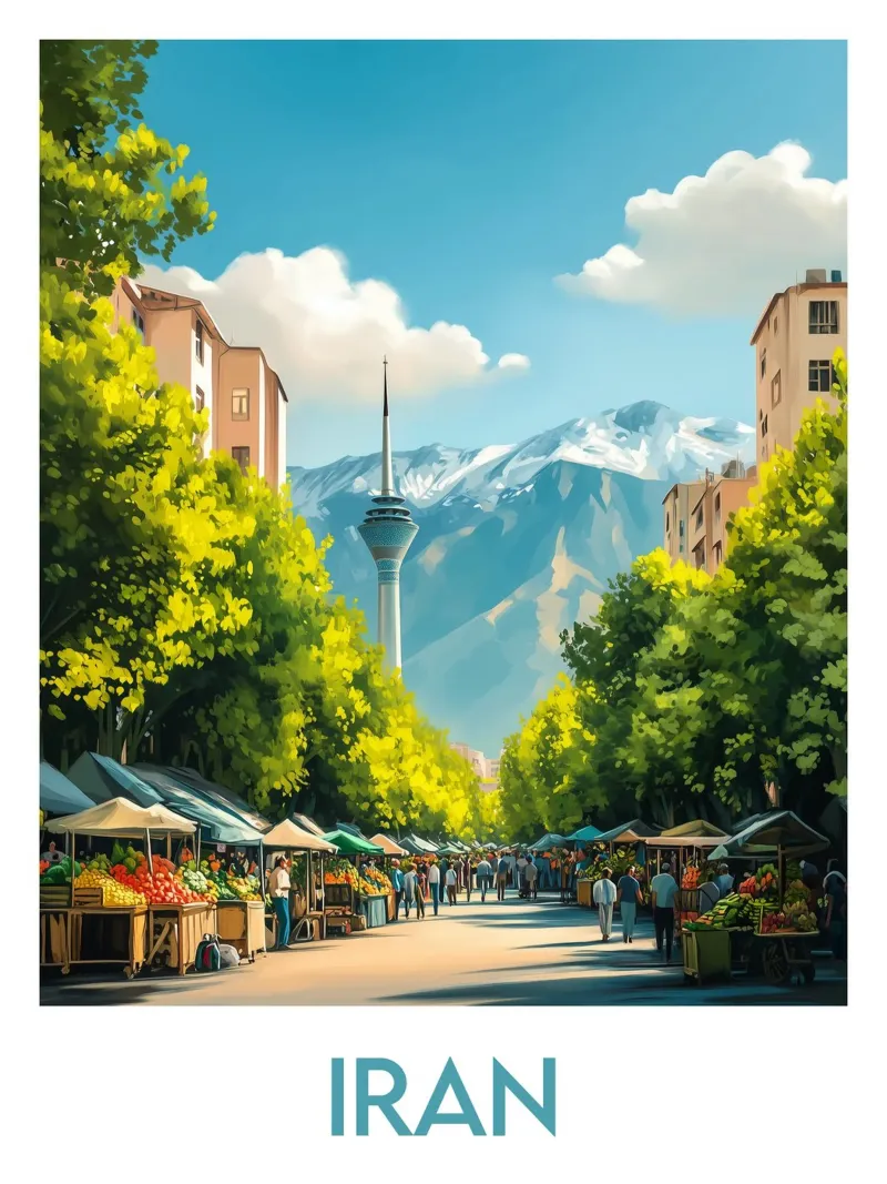 Affiche Iran poster da Frame the World