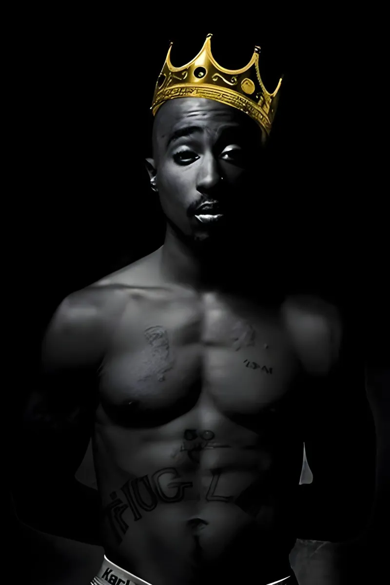 2pac S pellicola backlit da Low poly art