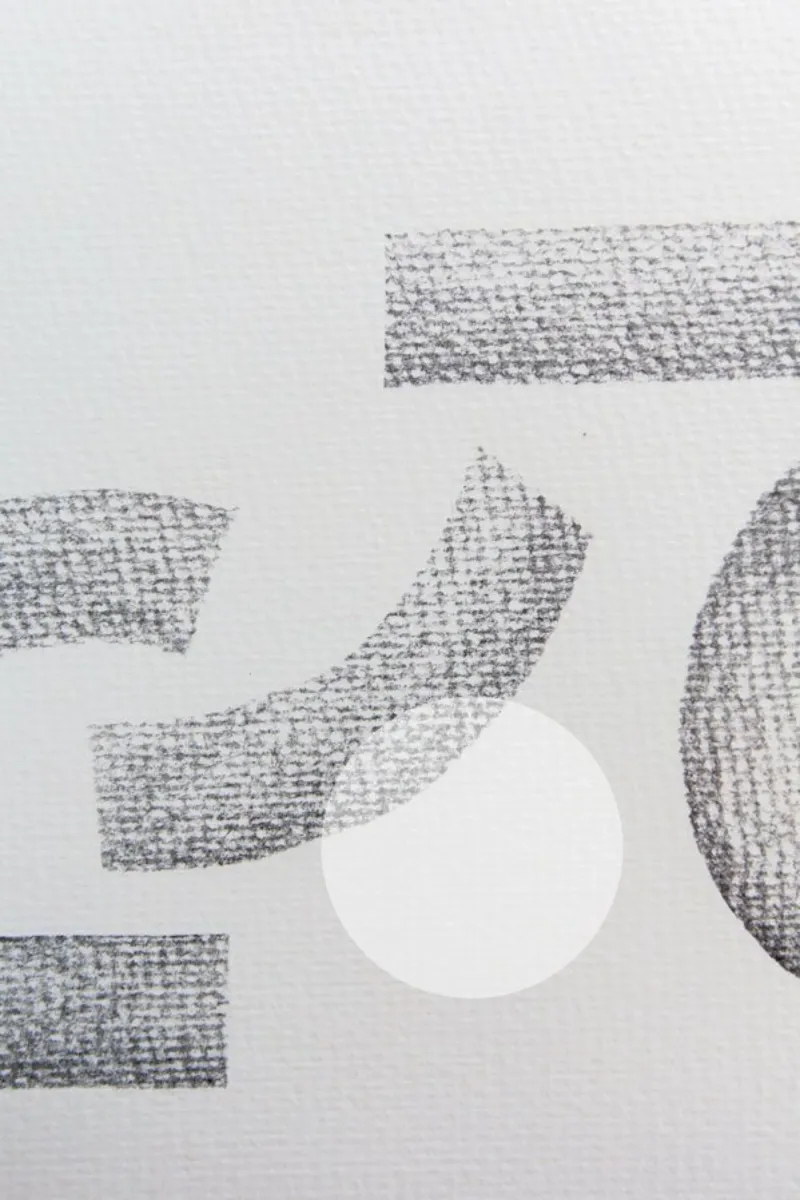 Minimal Abstract Charcoal pannello forex da Studio Nahili