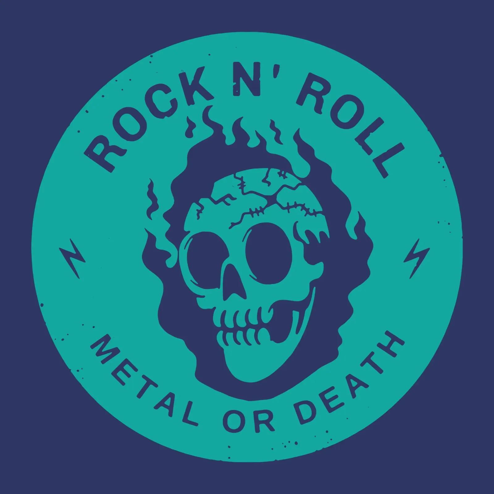Rock n Roll Metal o Morte pellicola backlit da Gunawan Rb