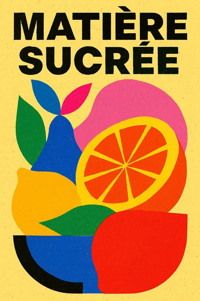 Matière Sucrée - Un'esplosione di colore e di piacere alluminio dibond da Pop and Fruits - Affiches & posters