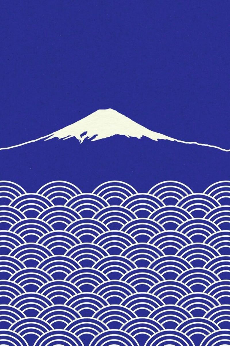 Waves And Fuji San toile de Rosi Feist