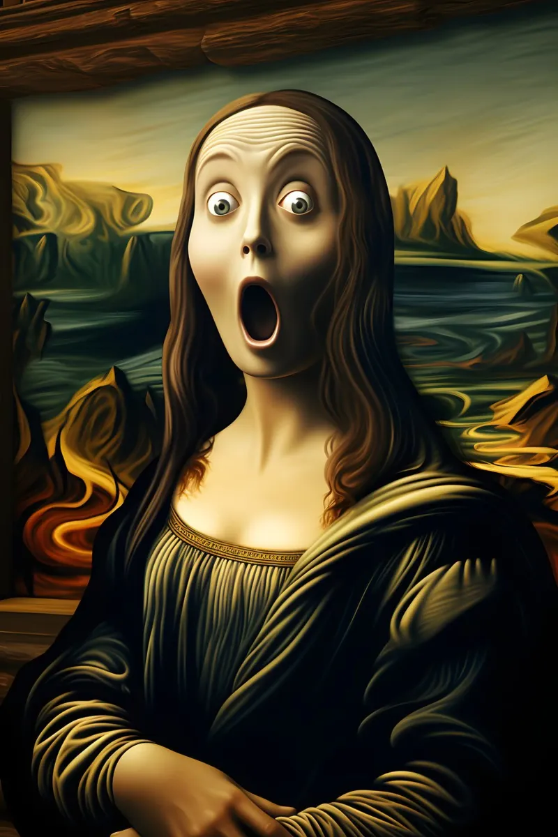 Il pianto di Monna Lisa pellicola backlit da M-Ulrich-Digital Art