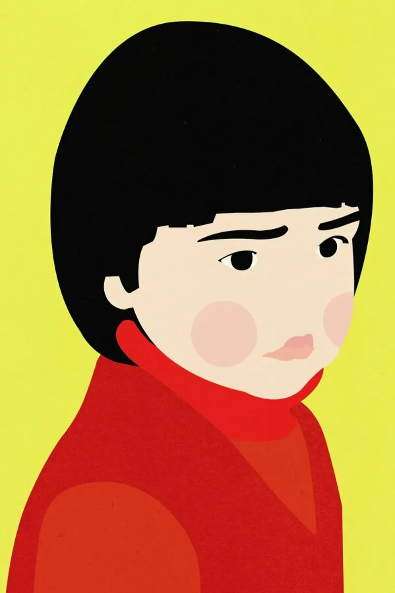 Osaka Girl acrylic glass by Rosi Feist