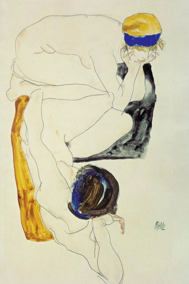 Schiele - Two Lying Figures pellicola backlit da ARTOTHEK