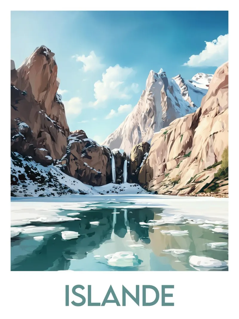 Affiche Islande poster da Frame the World