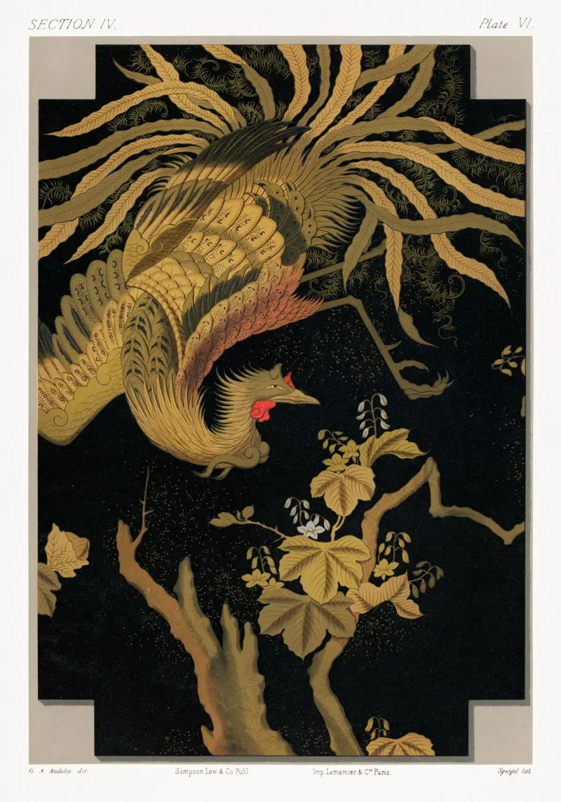 Antique Print of the Mythical pellicola backlit da vintageshop