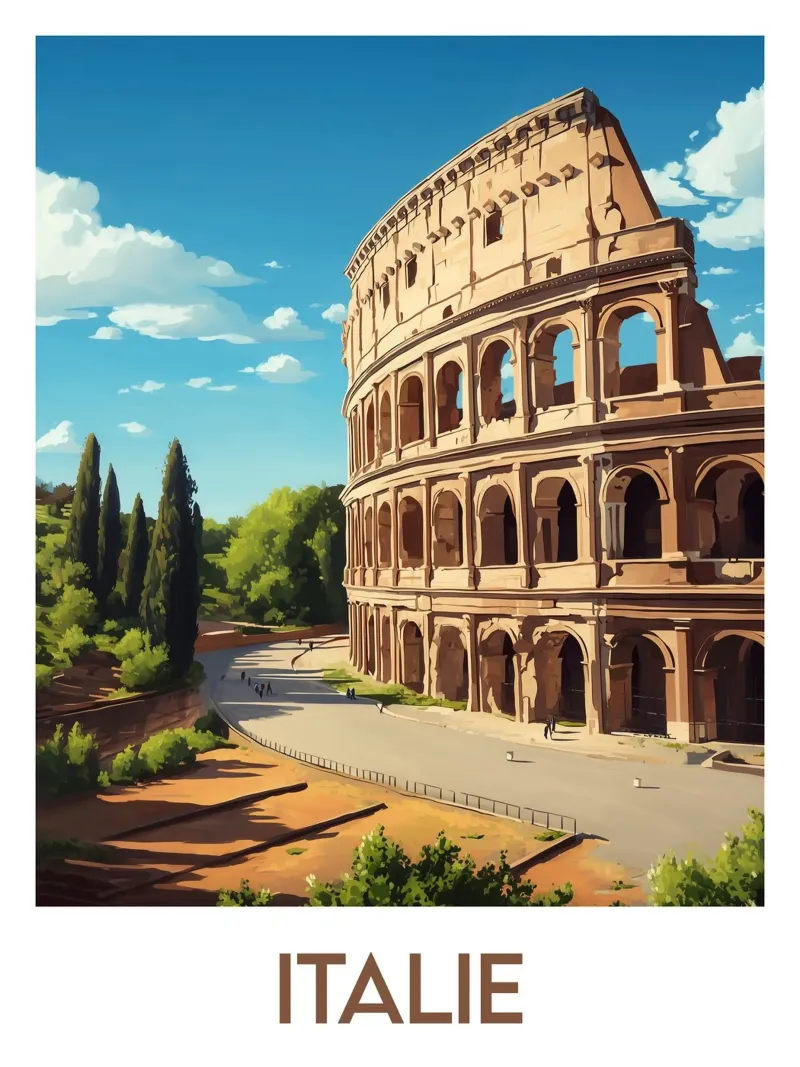 Affiche Italie hahnemühle de Frame the World