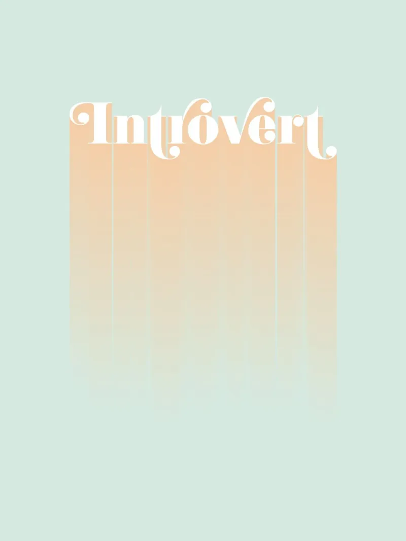 Introvert canvas by designdn