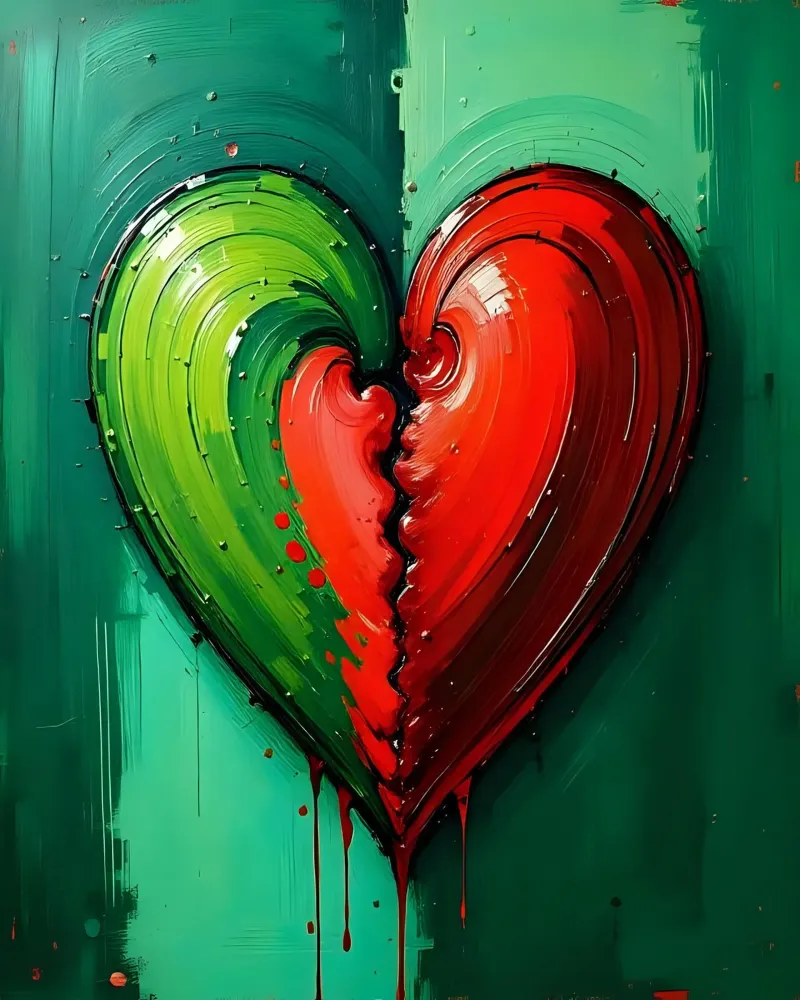 cuore_verde_rosso_1 pellicola backlit da Pink- und LoveArt by LK