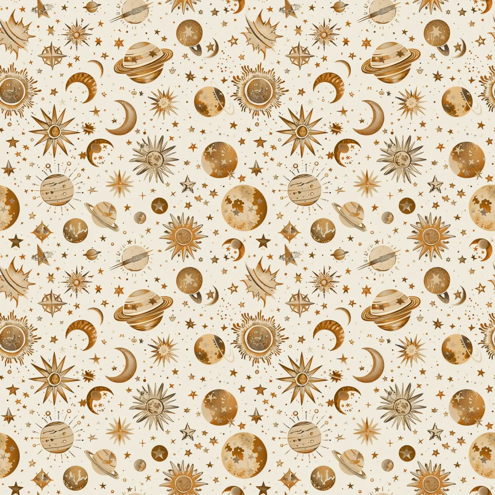 Beige and Brown Celestial pellicola backlit da Sunflower Soul Studio