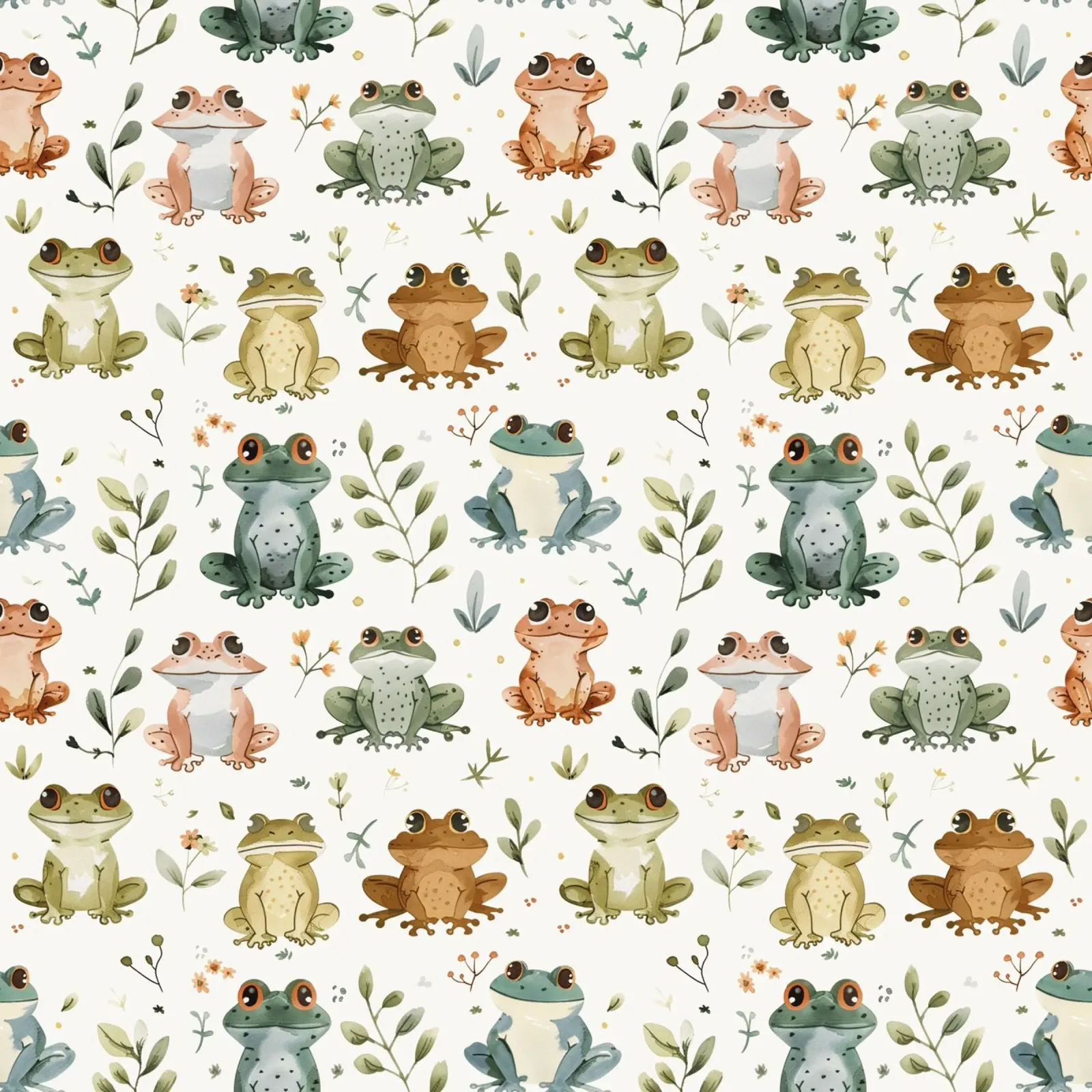 Cute Frogs poster da Sunflower Soul Studio