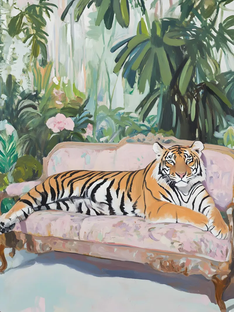 Lazy Tiger alluminio dibond da Gypsy Galleria