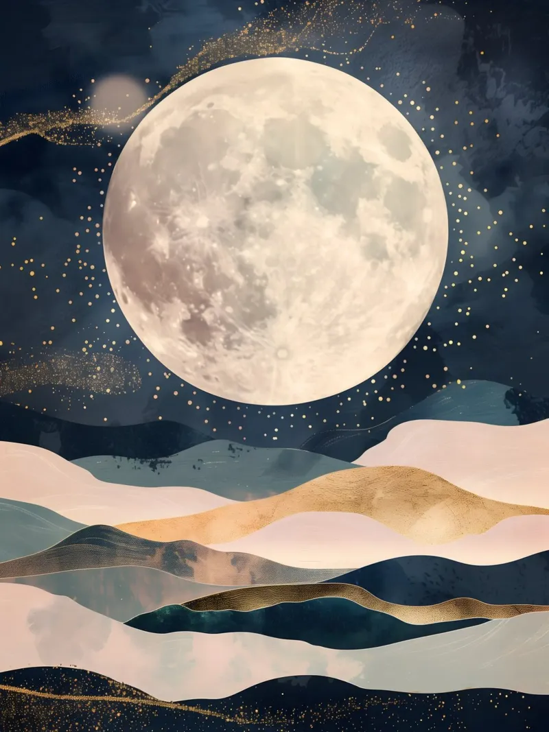 Full Moon alluminio dibond da Gypsy Galleria