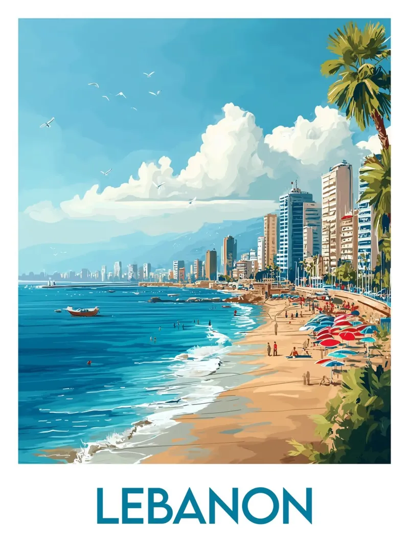 Affiche Liban alluminio dibond da Frame the World
