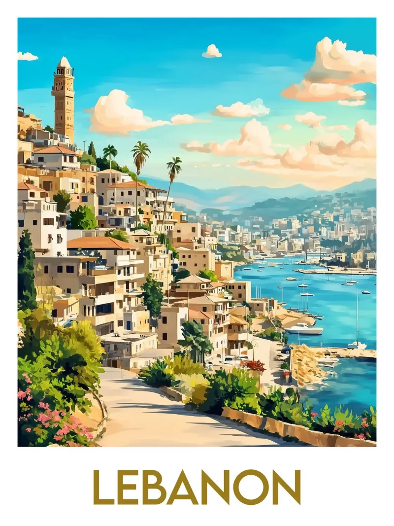 Affiche Liban alluminio dibond da Frame the World