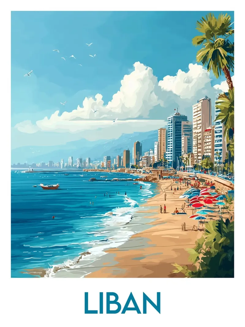Affiche Liban alluminio dibond da Frame the World