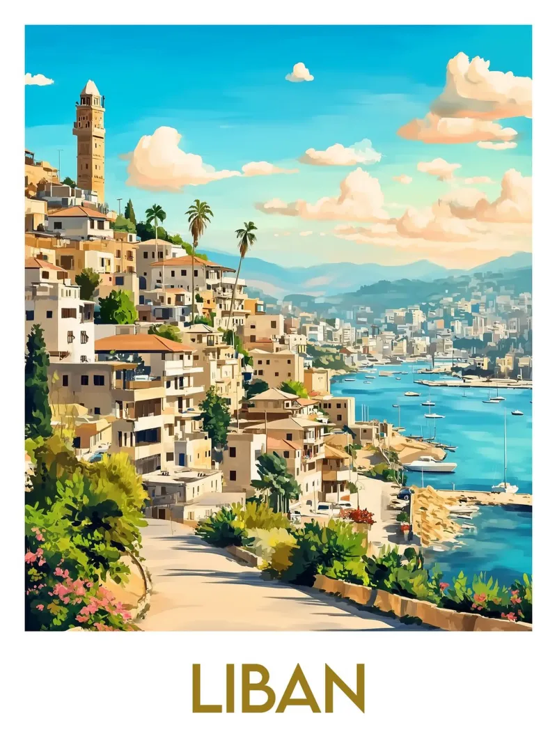 Affiche Liban poster da Frame the World