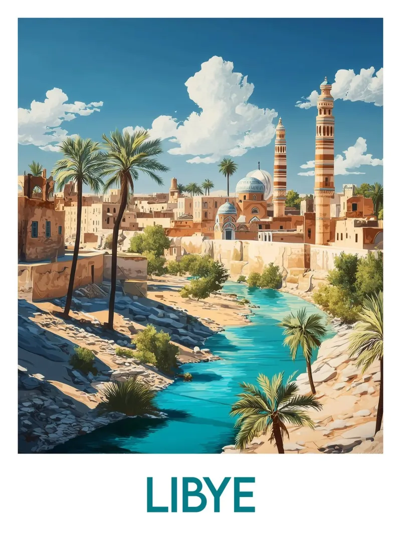 Affiche Libye poster da Frame the World